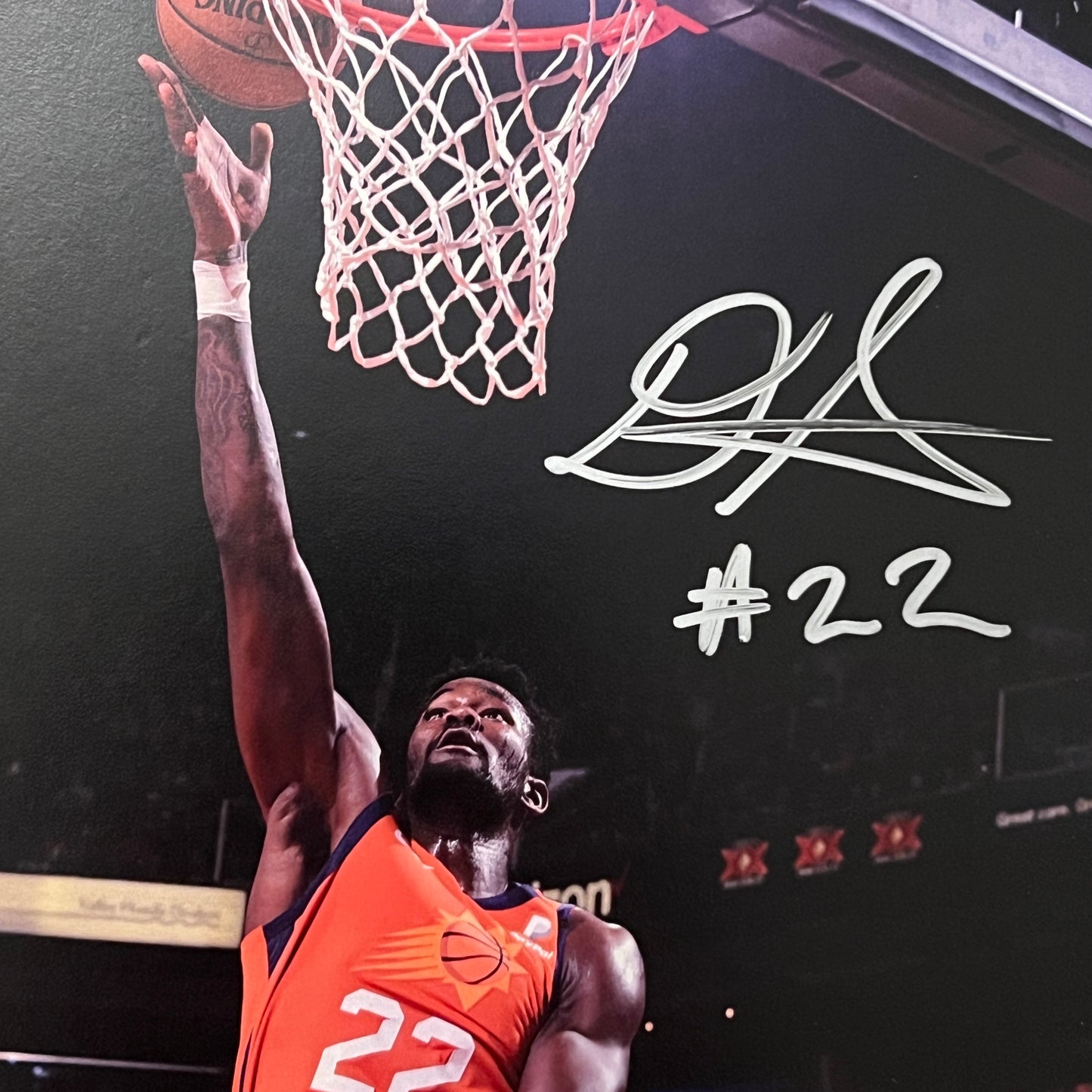 Signed Deandre Ayton Phoenix Suns 8x10 Photo
