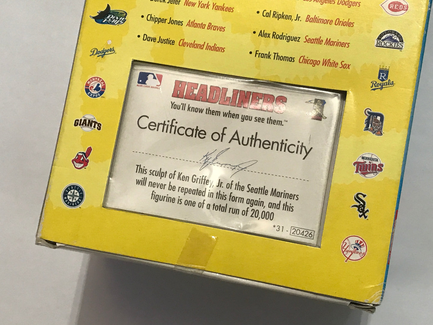 Vintage Ken Griffey Jr Away Seattle Mariners Figure With Hat