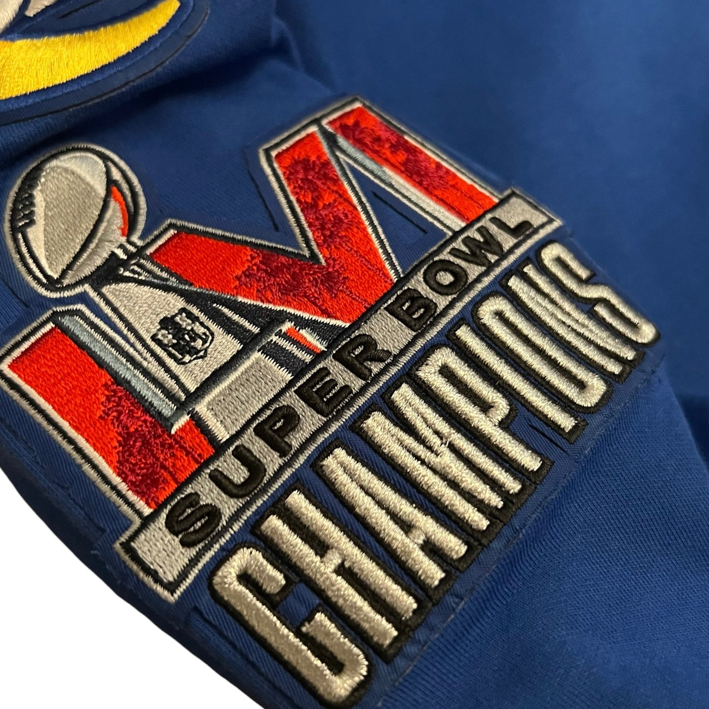 Los Angeles Rams Chenille Super Bowl LVI Luxury Edition Hoodie - M