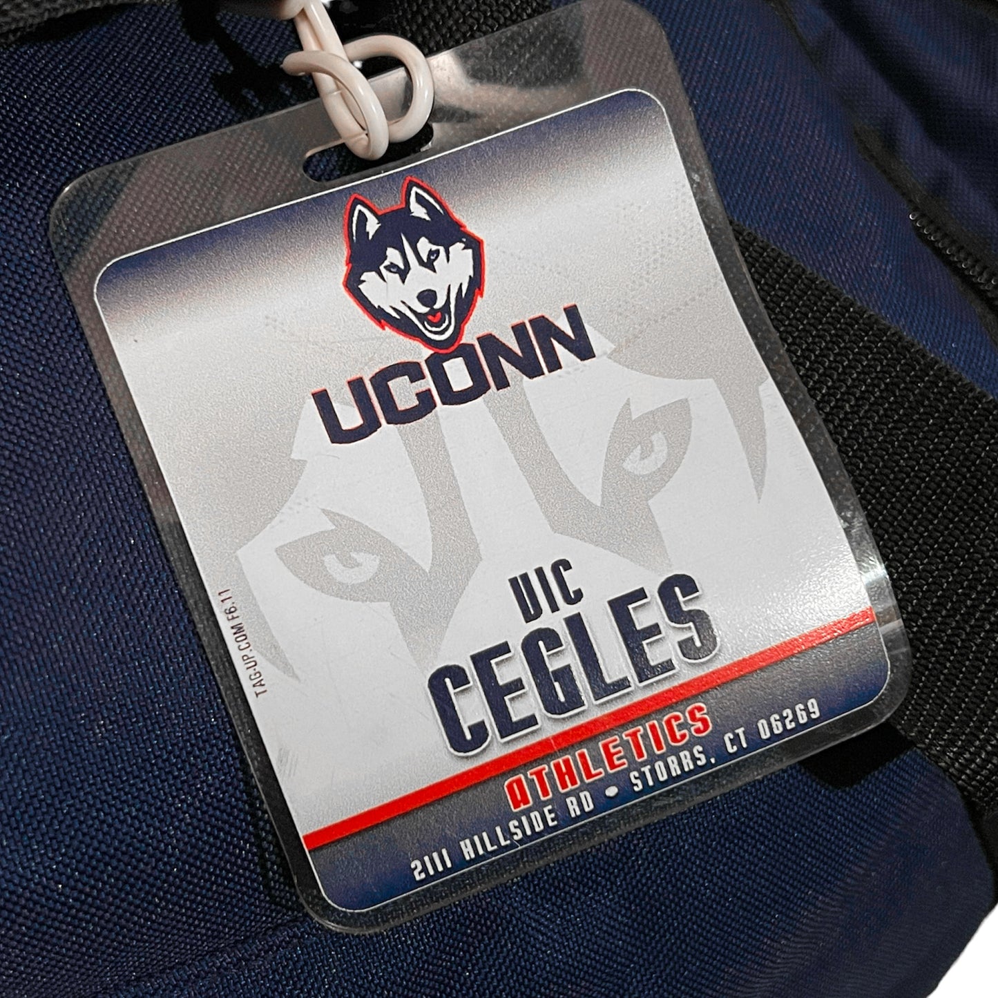 Team Issued UConn Huskies Basketball Team Travel Duffle Bag