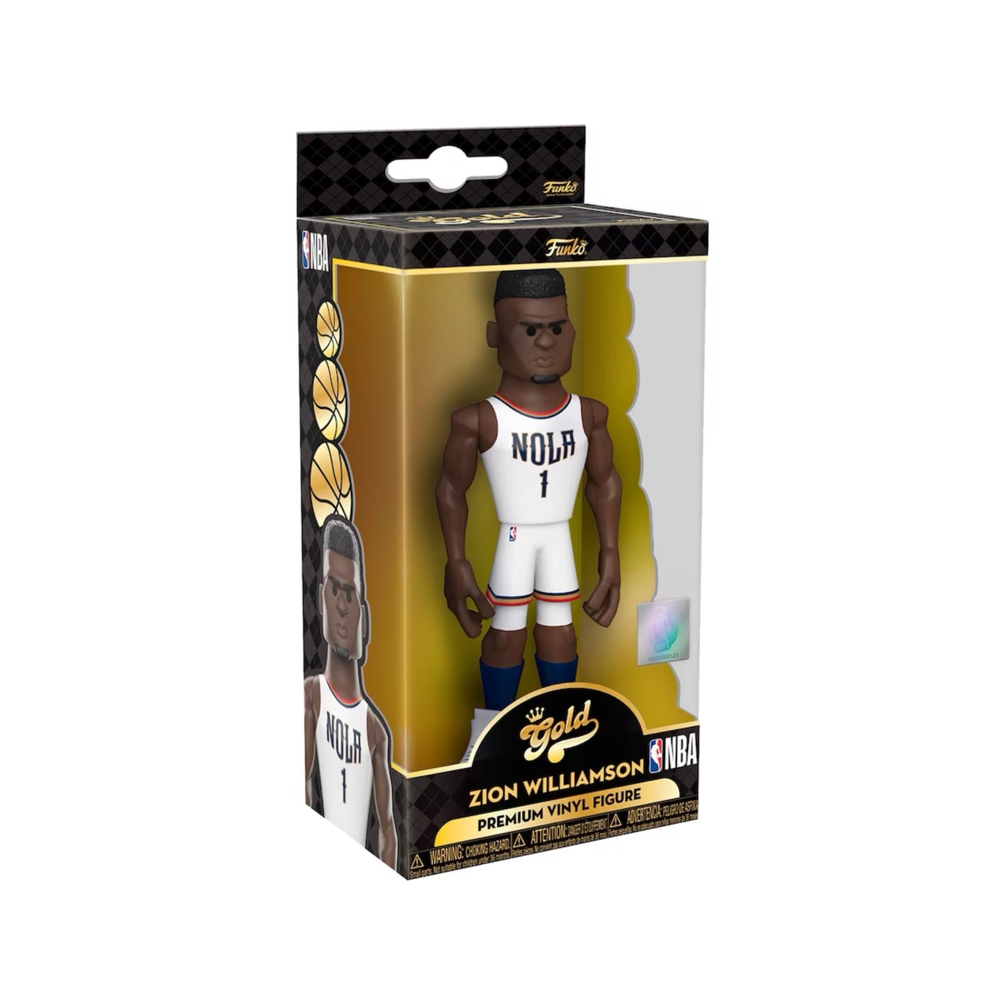 Zion Williamson New Orleans Pelicans Funko Gold Vinyl 5” Figure