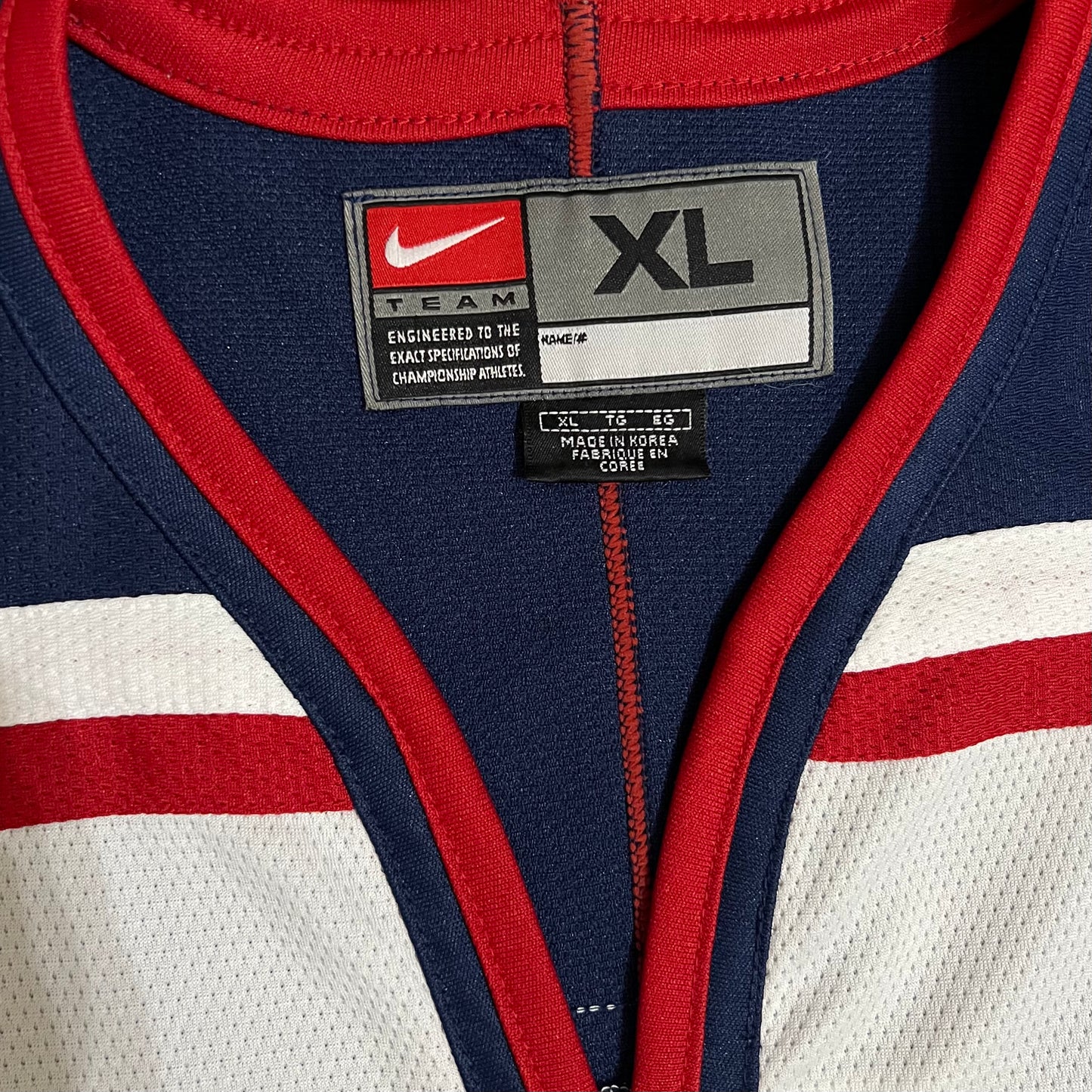 2002 Olympics Team USA Hockey Nike Jersey - XL