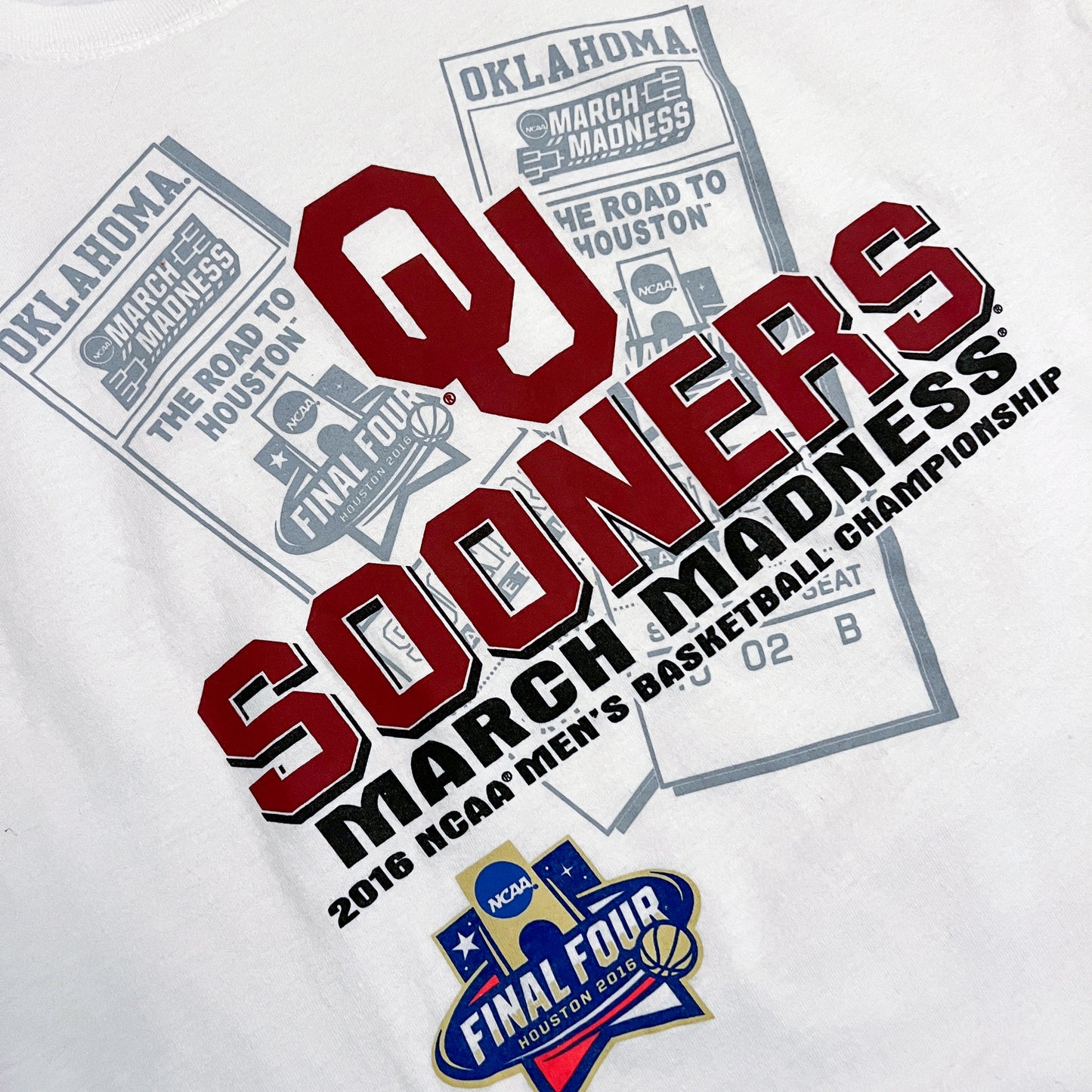Oklahoma Sooners 2016 Final Four March Madness Shirt - L