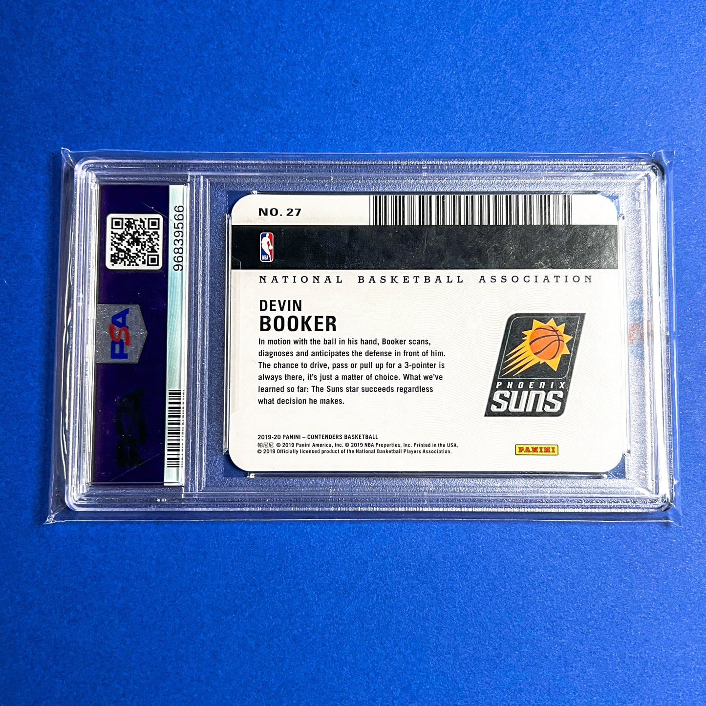 Devin Booker 2019 Panini Contenders License to Dominate PSA 9