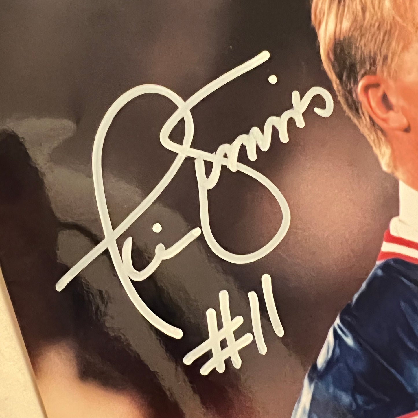 Signed Phil Simms New York Giants Jersey Retirement 8x10 Photo