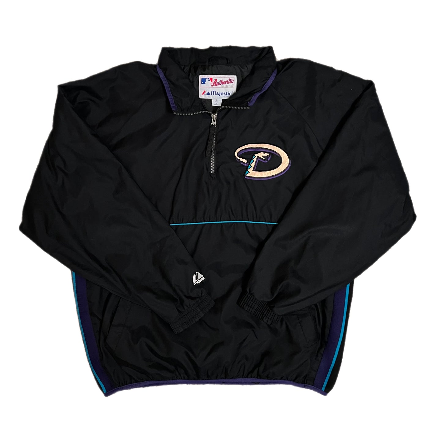 Vintage Arizona Diamondbacks Majestic Dugout Pullover Jacket - L