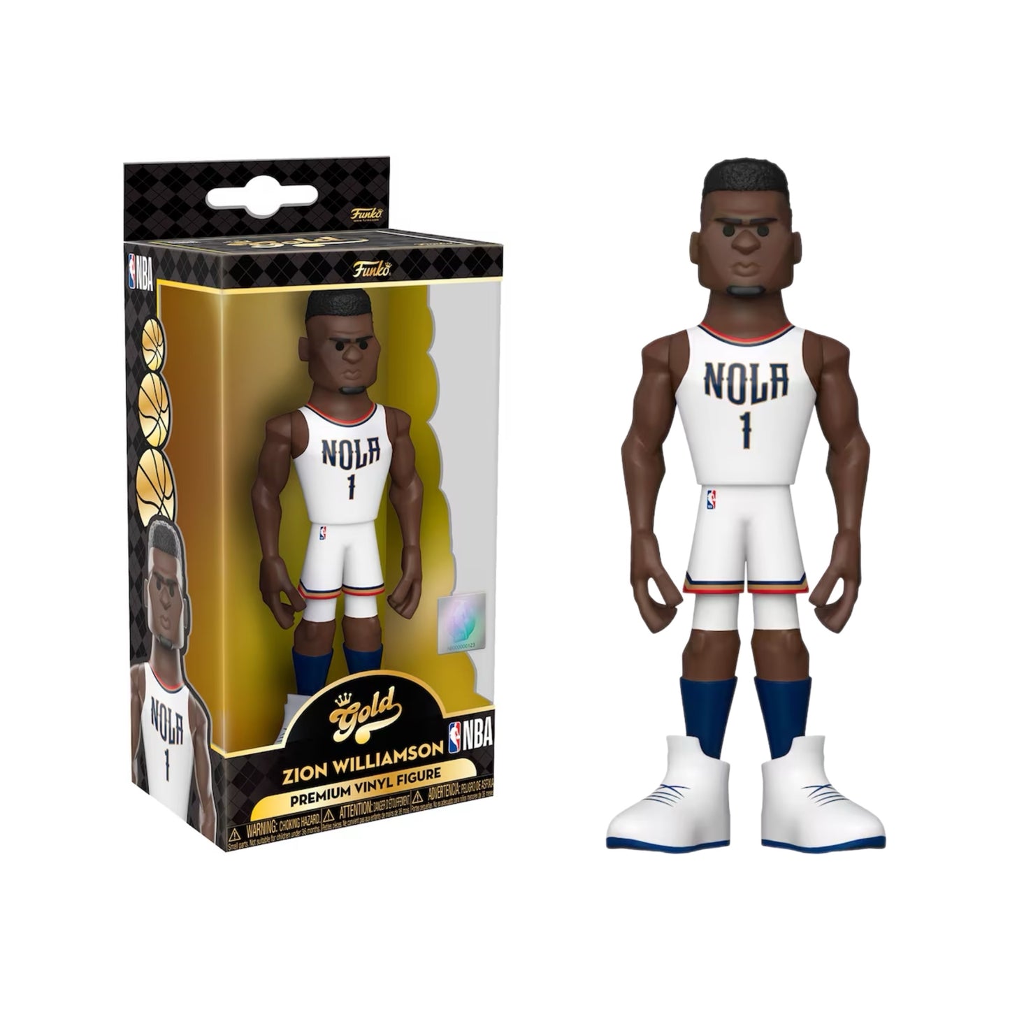 Zion Williamson New Orleans Pelicans Funko Gold Vinyl 5” Figure