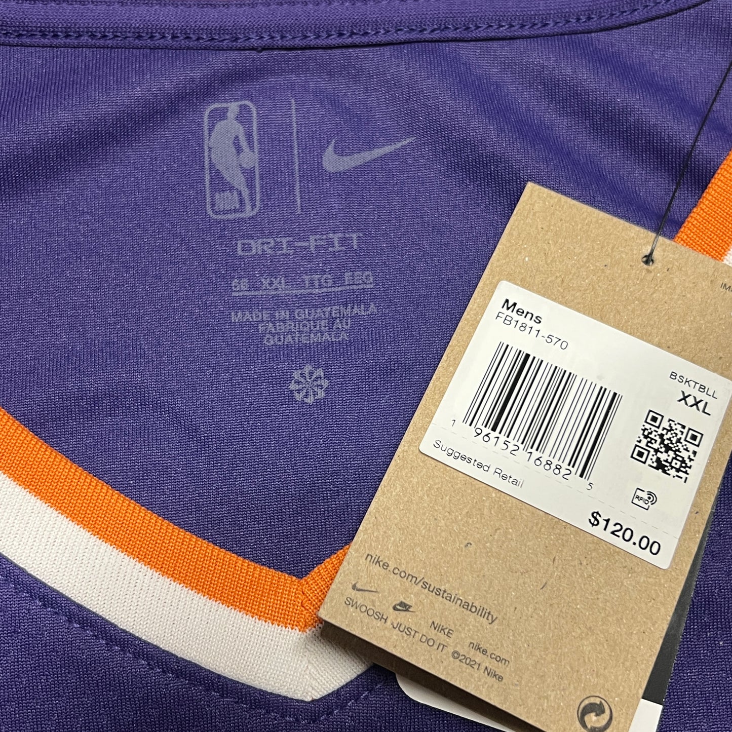 Deadstock Kevin Durant Phoenix Suns Icon Jersey - S & 2XL