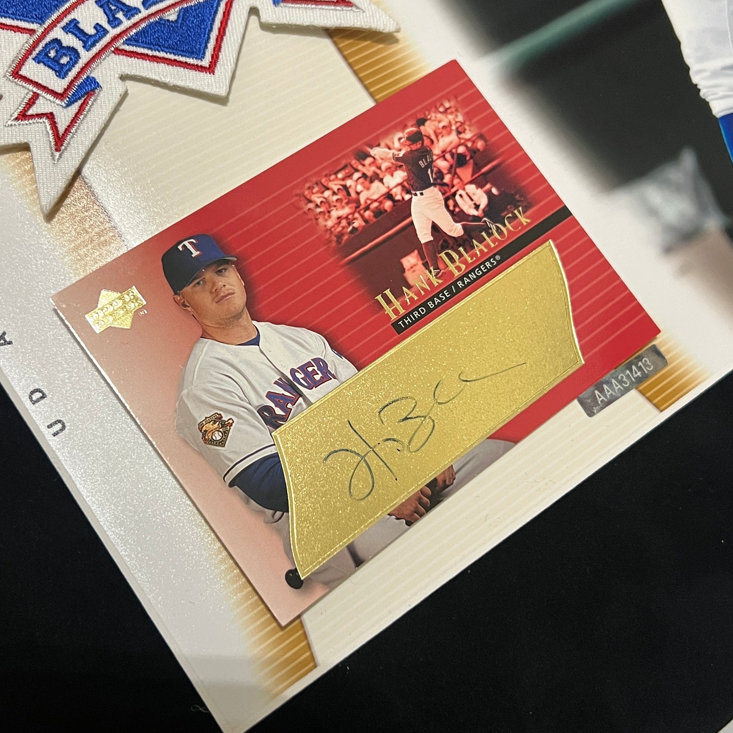 Hank Blalock Texas Rangers Upper Deck Authentics Limited Edition Autograph /175