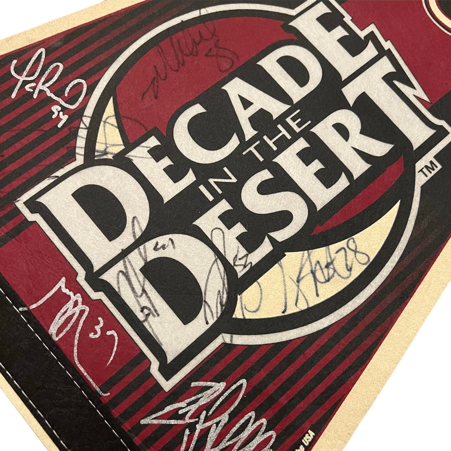 Signed Phoenix Coyotes Decade in the Desert Pennant