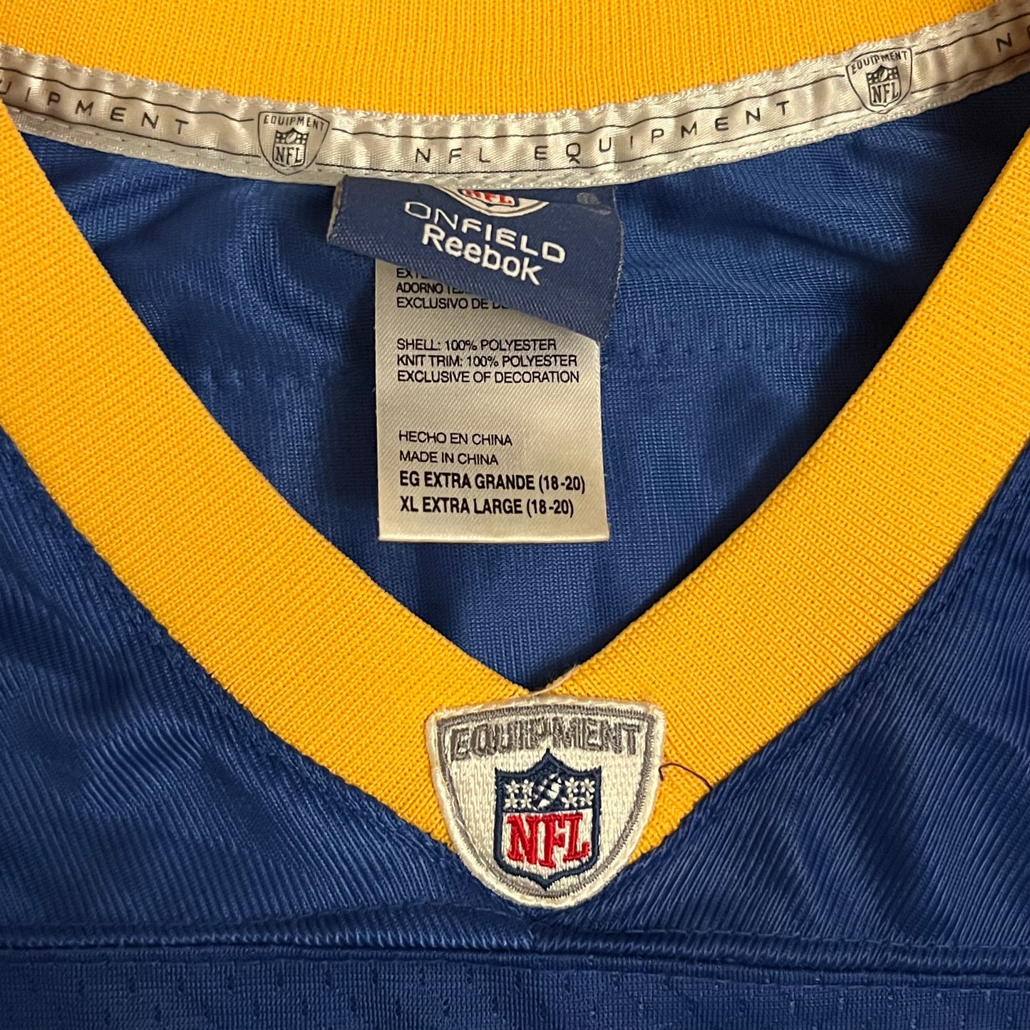 Vintage Steven Jackson St. Louis Rams Reebok Jersey - YXL