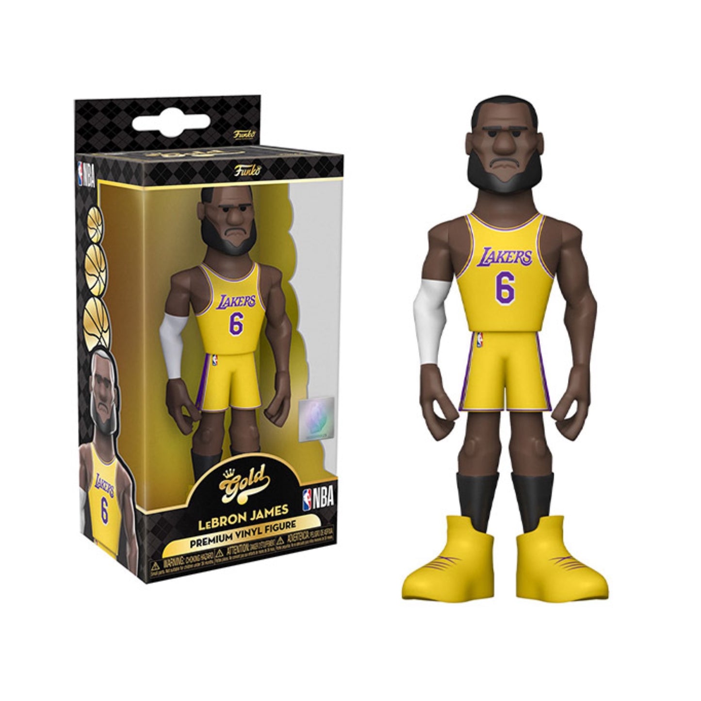LeBron James Los Angeles Lakers Funko Gold Vinyl 5” Figure