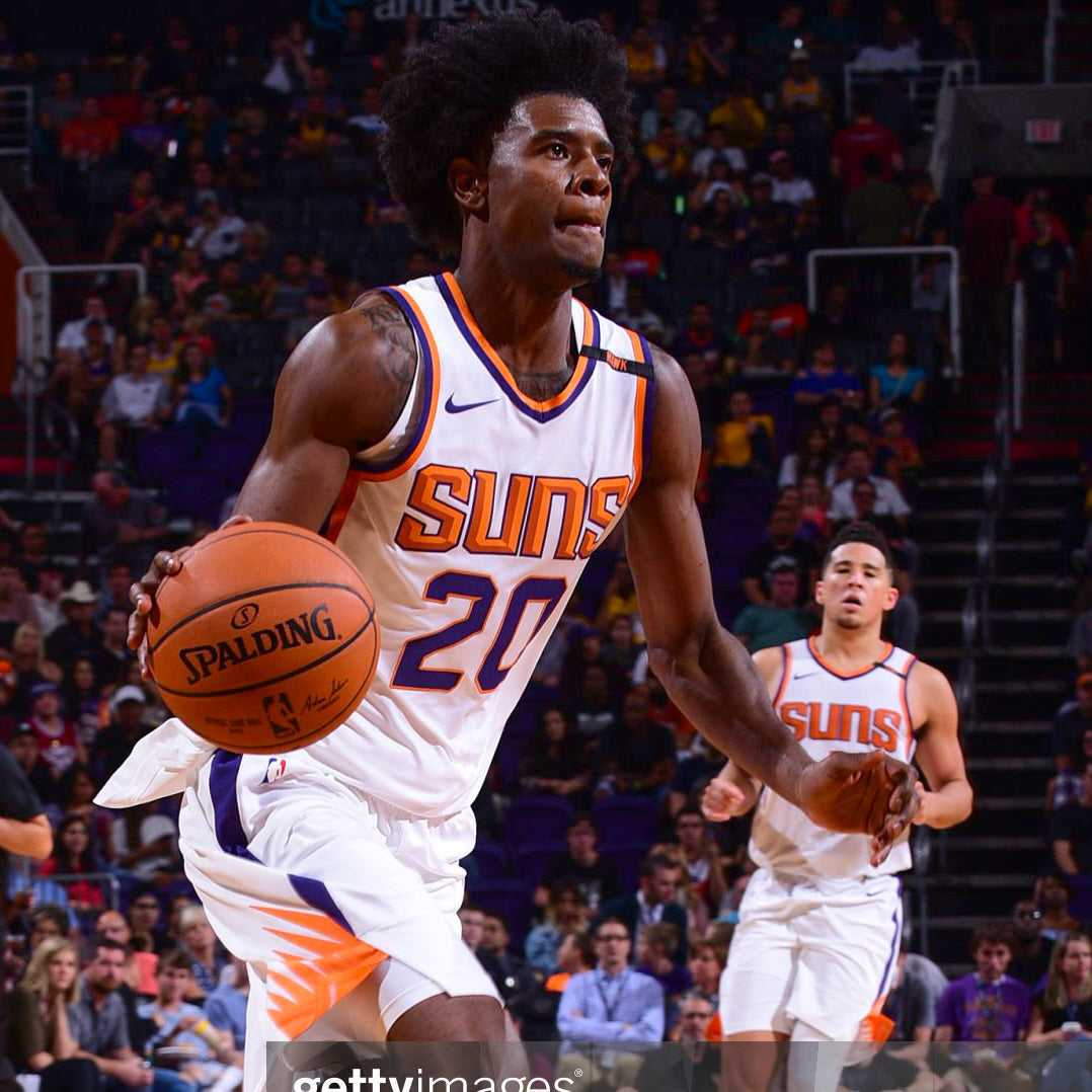 Signed 2017 Team Issued Phoenix Suns Josh Jackson Rookie Year Game Jersey - 48 +4” L