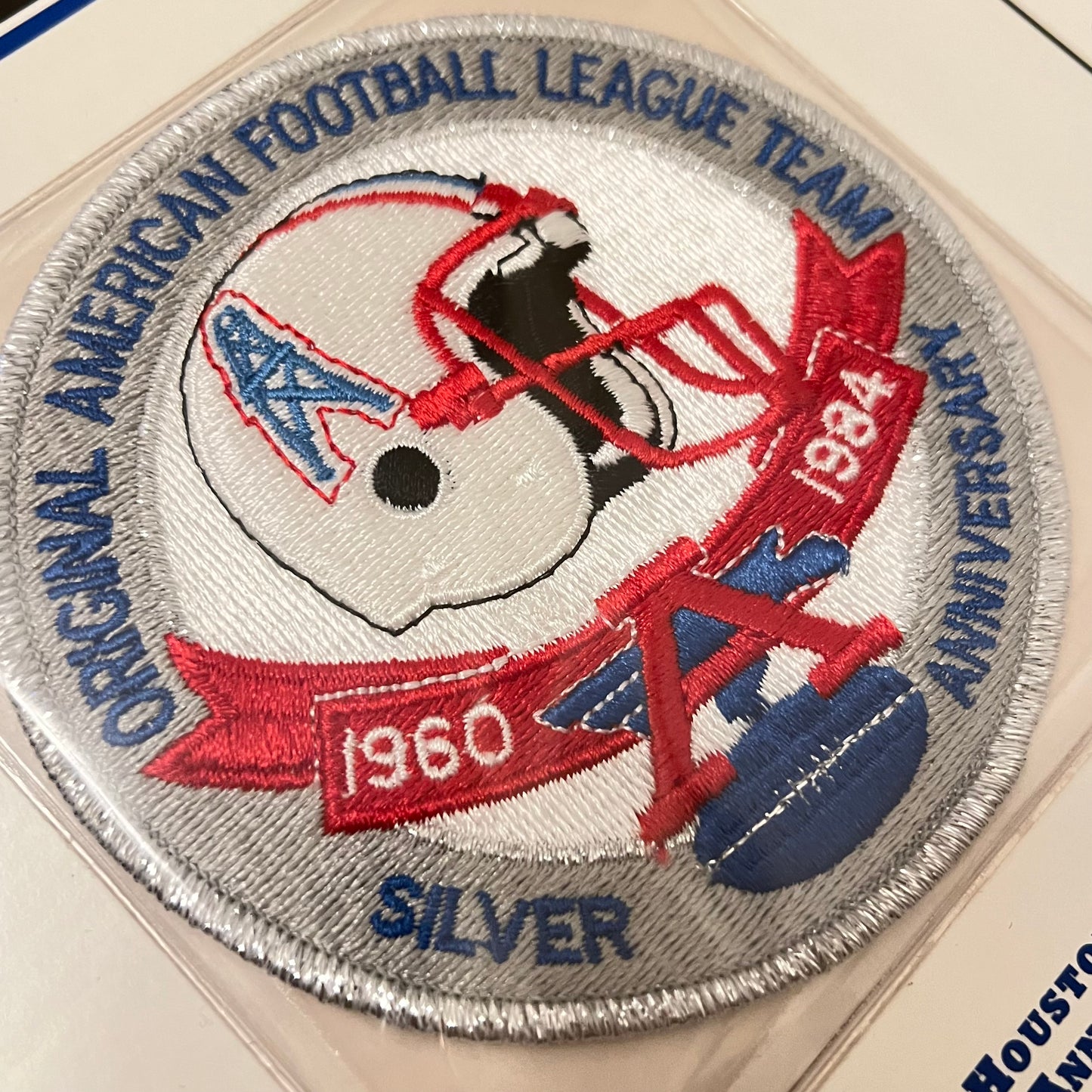 Vintage Houston Oilers 25th Anniversary Authentic Patch