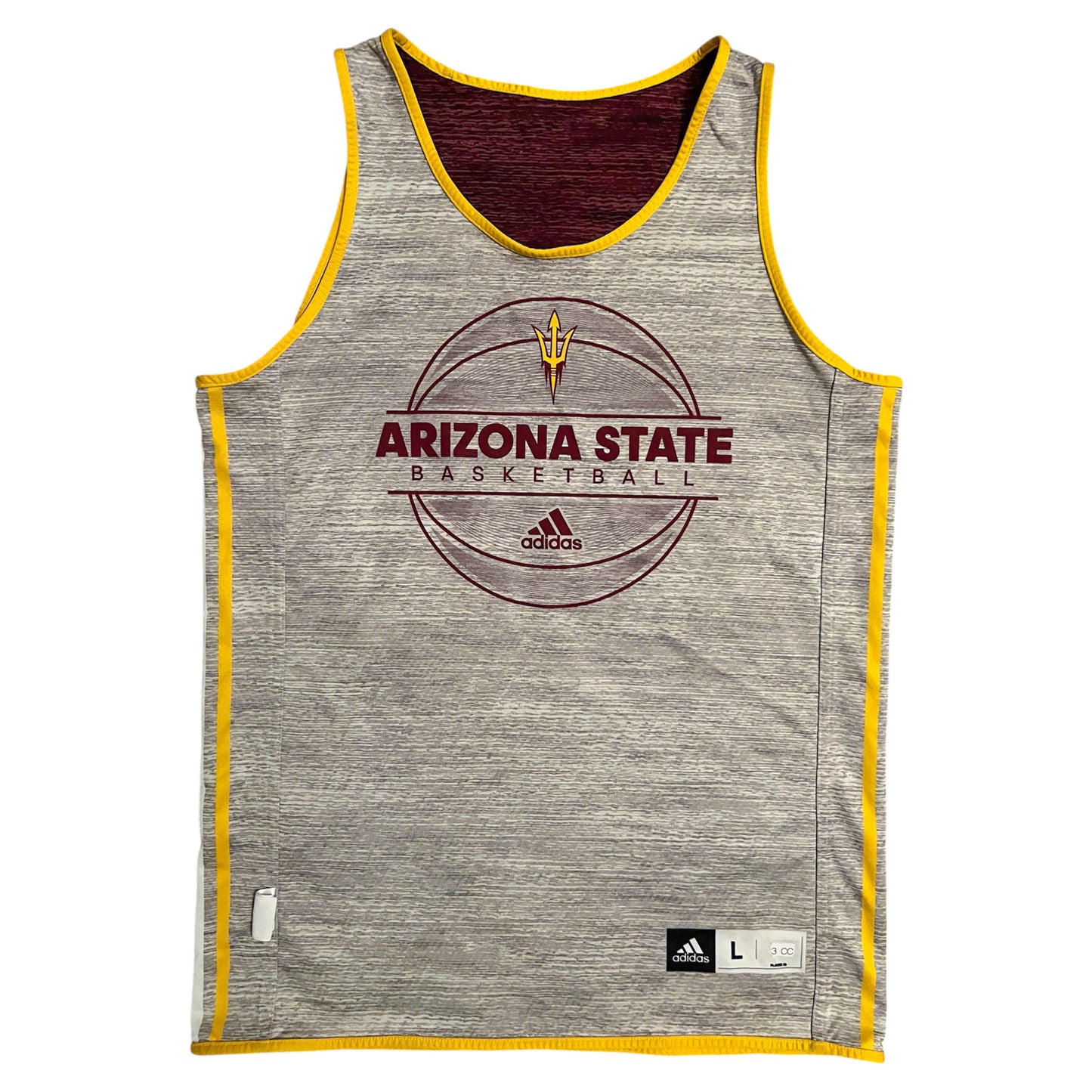 Team Issued 2019 Arizona State Basketball Reversible Practice Jersey - L