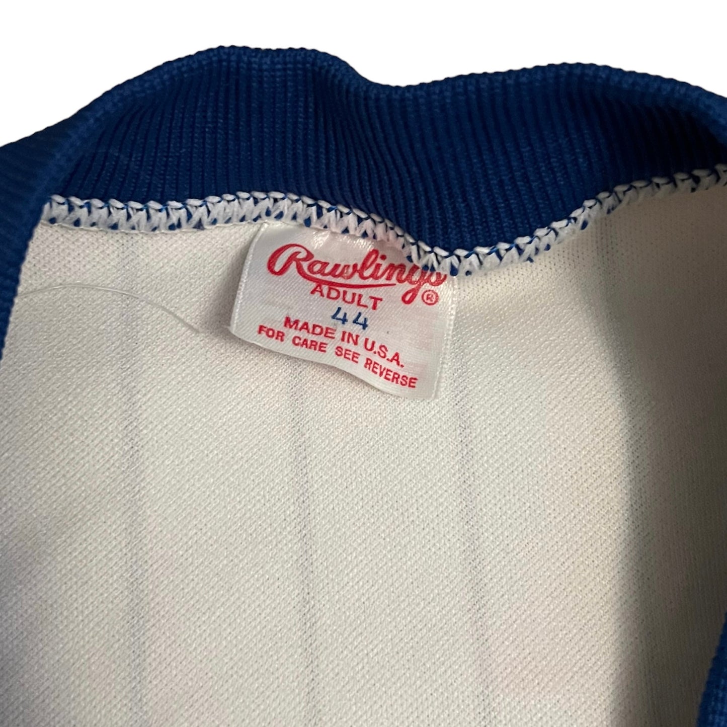 Vintage New York Mets Home Pinstripe Rawlings Jersey - 44