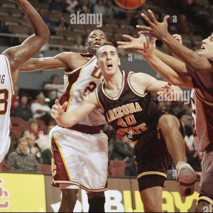 1995 Team Issued Arizona State NCAA Basketball Jersey - 46/L