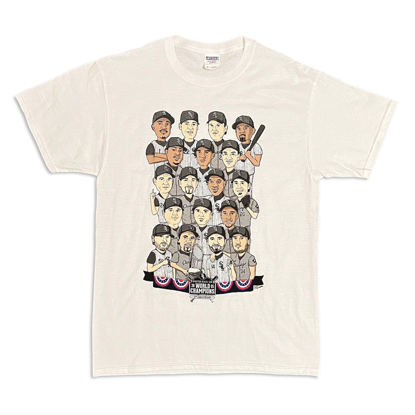 2005 Chicago White Sox World Series Caricature Shirt - M