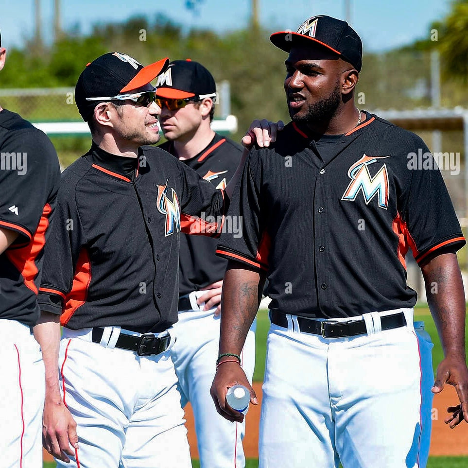 Authentic Florida Marlins 2014 Spring Training Jersey - 44