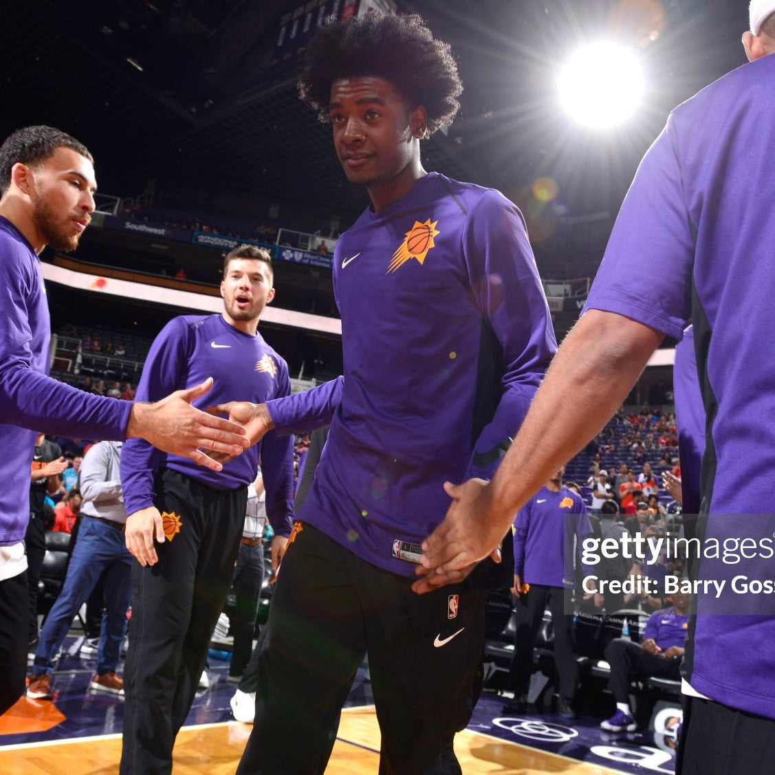 Team Issued 2017/18 Phoenix Suns Josh Jackson Warm Up Shirt - LT