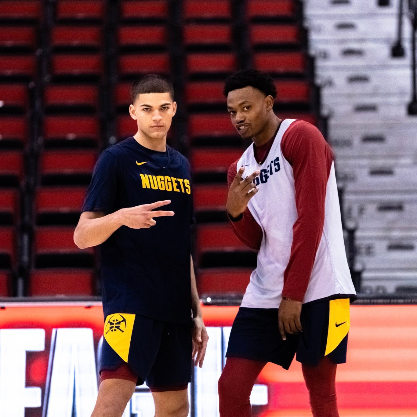 Player Issued Denver Nuggets 2022 Practice Shorts #25 - L