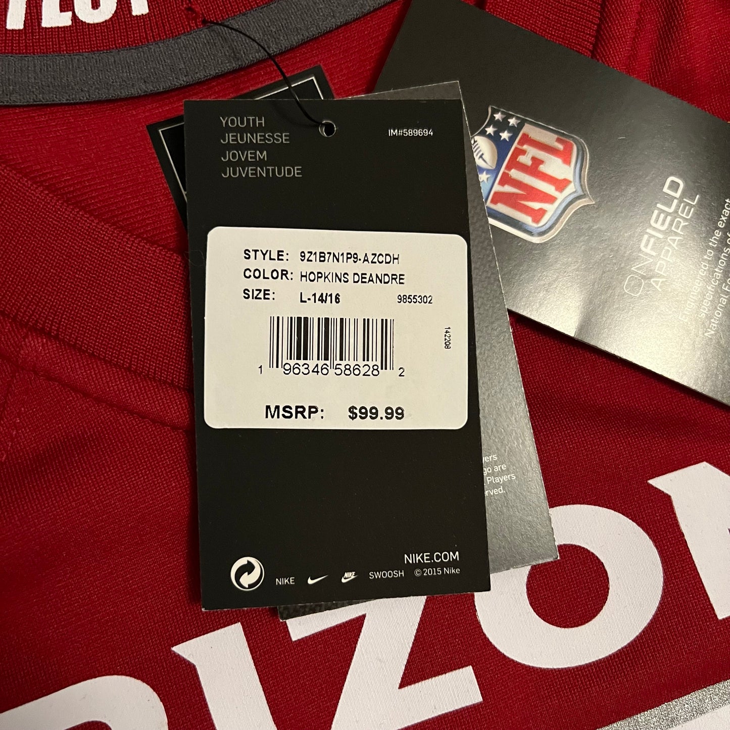 DeAndre Hopkins Arizona Cardinals Jersey - YL $