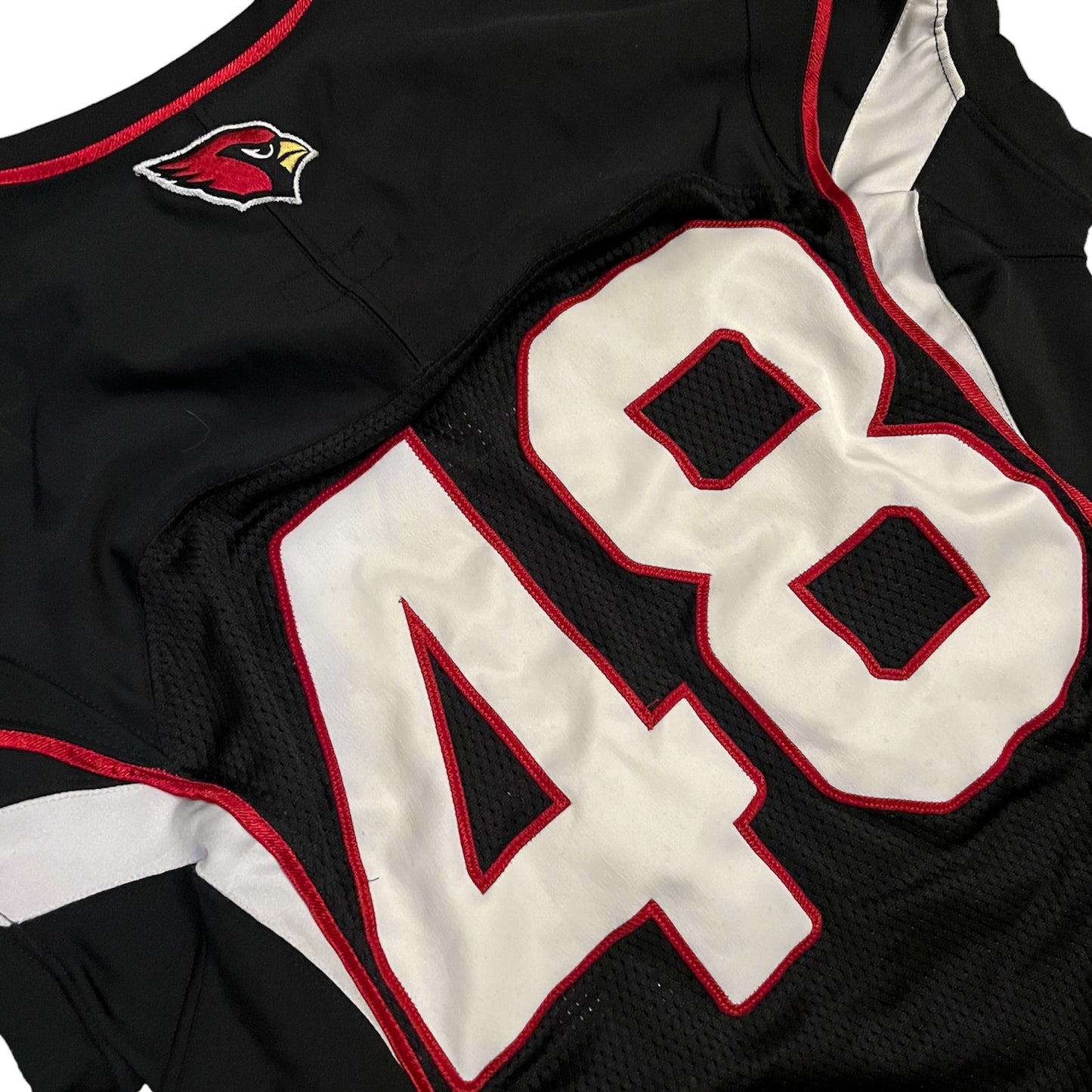 2010 Arizona Cardinals Team Issued Game Black Alternate Jersey - 46