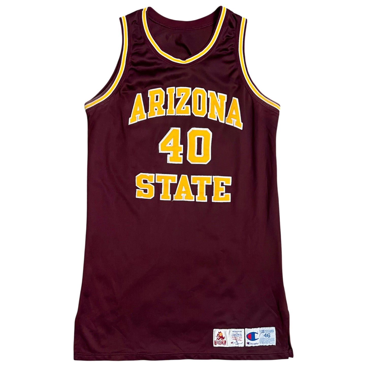 1995 Team Issued Arizona State NCAA Basketball Jersey - 46/L
