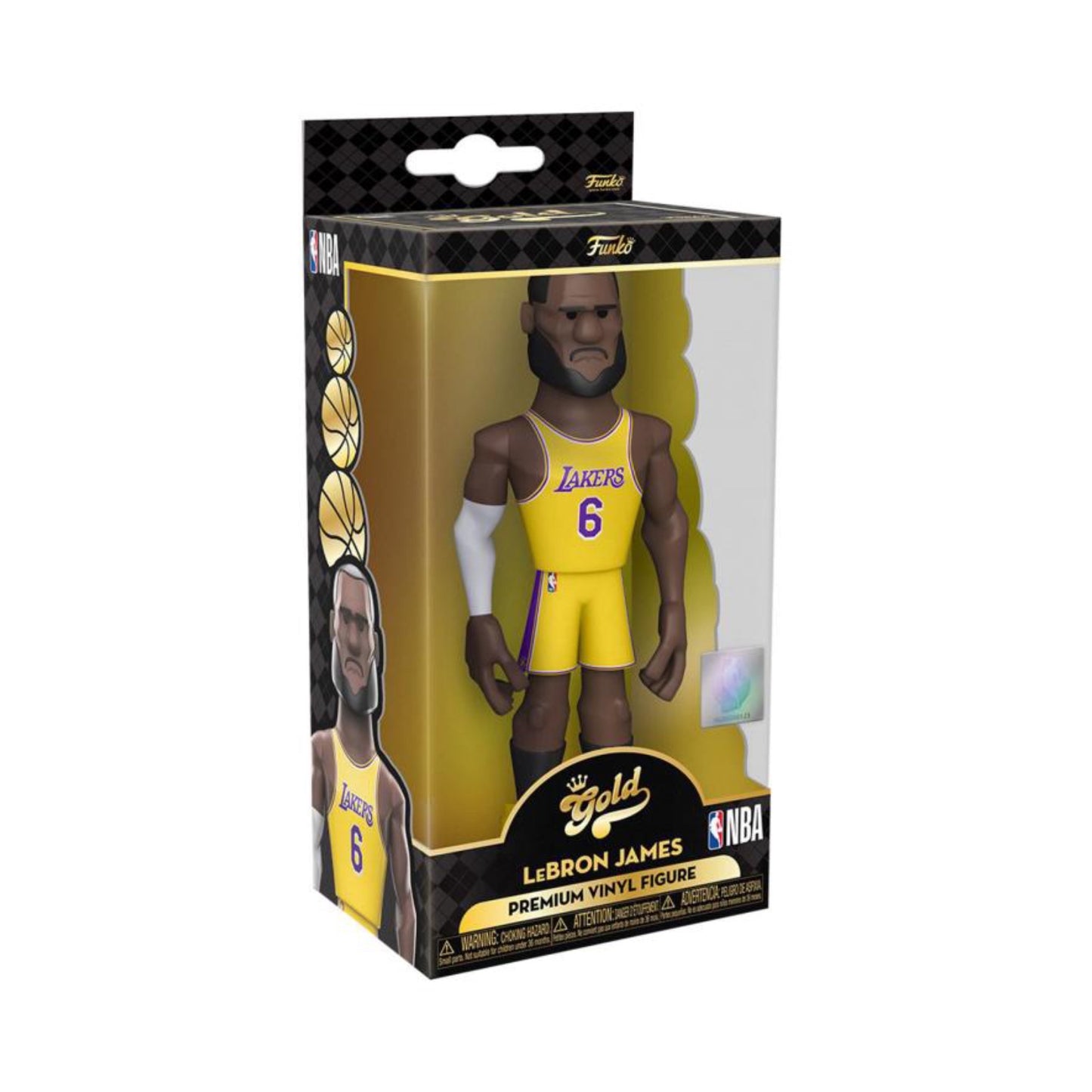 LeBron James Los Angeles Lakers Funko Gold Vinyl 5” Figure