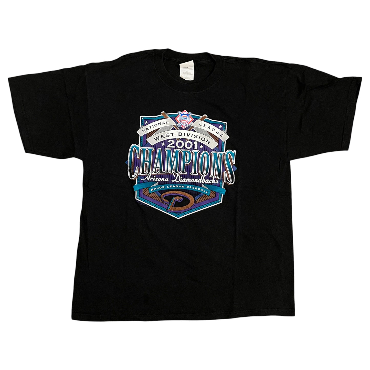2001 Arizona Diamondbacks NL West Champs Shirt - XL