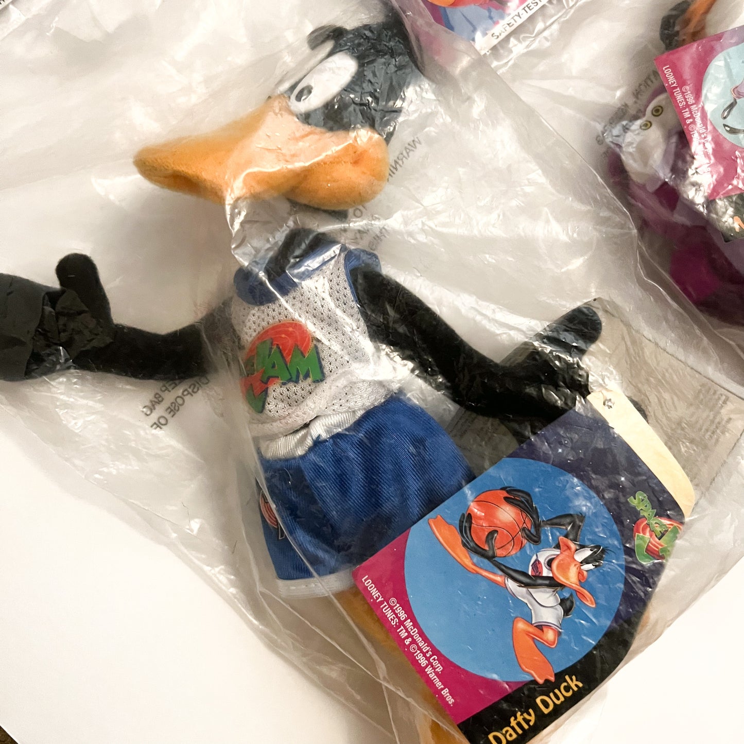 1996 Space Jam x McDonald’s Daffy Duck & Nerdlucks Plush Toys