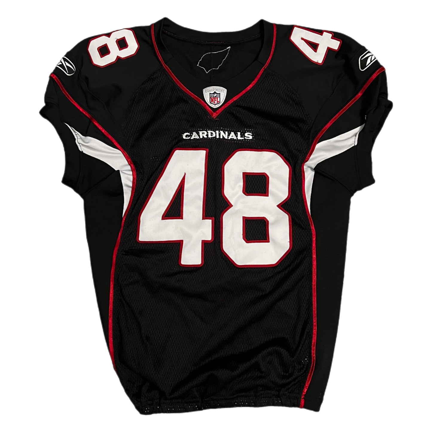 2010 Arizona Cardinals Team Issued Game Black Alternate Jersey - 46
