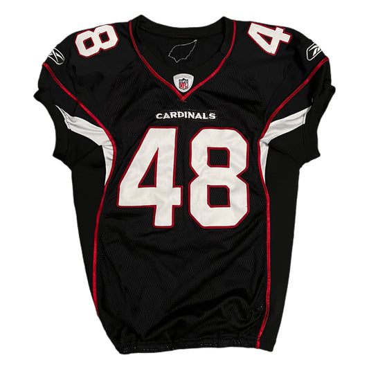 2010 Arizona Cardinals Team Issued Game Black Alternate Jersey - 46