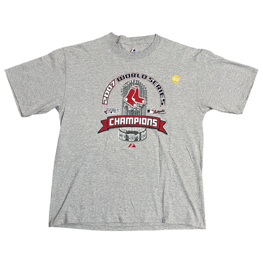 2007 World Series Champs Boston Red Sox Clubhouse Shirt - L