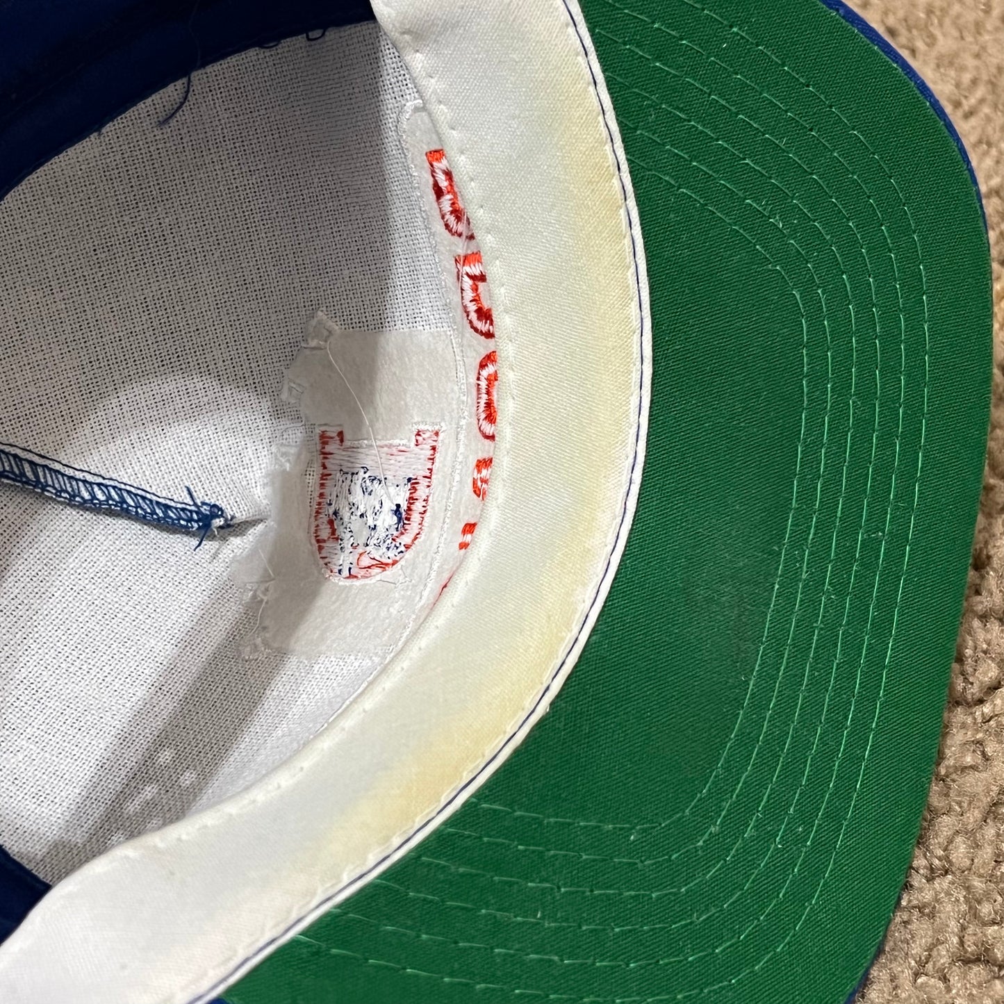 Vintage Denver Broncos Blue Snapback Hat