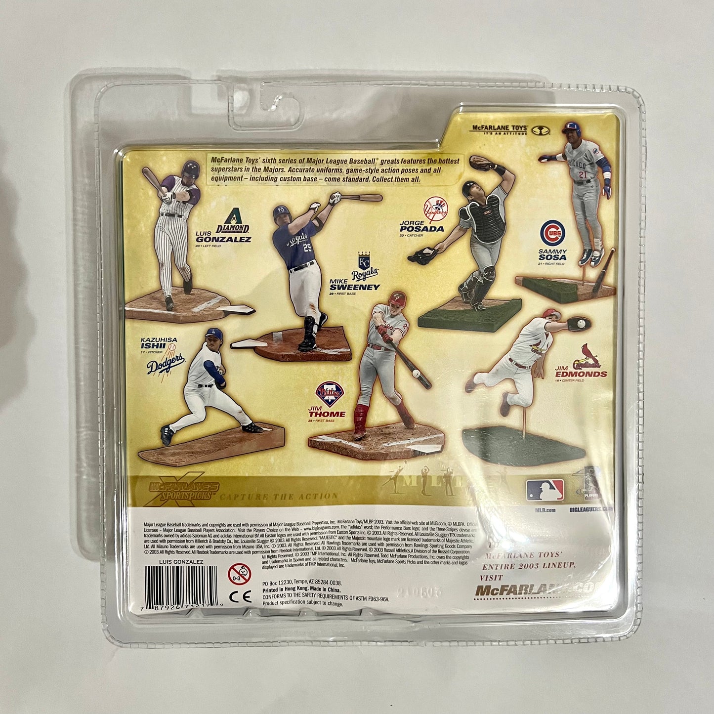Luis Gonzalez 2003 McFarlane Arizona Diamondbacks Figure