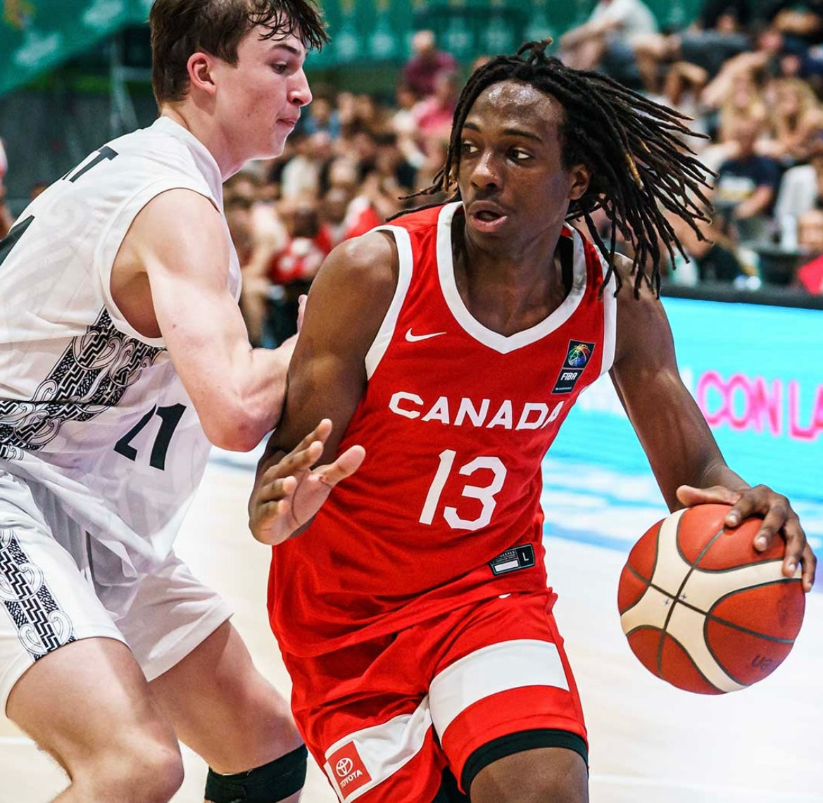 Game Worn Canada National Team Basketball FIBA Nike Jersey - L