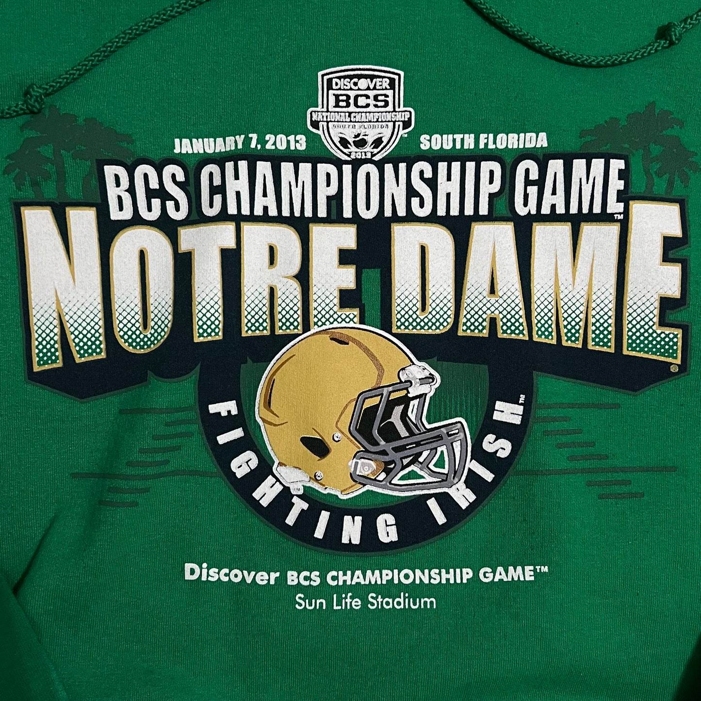 Notre Dame Fighting Irish 2013 National Championship Hoodie - L