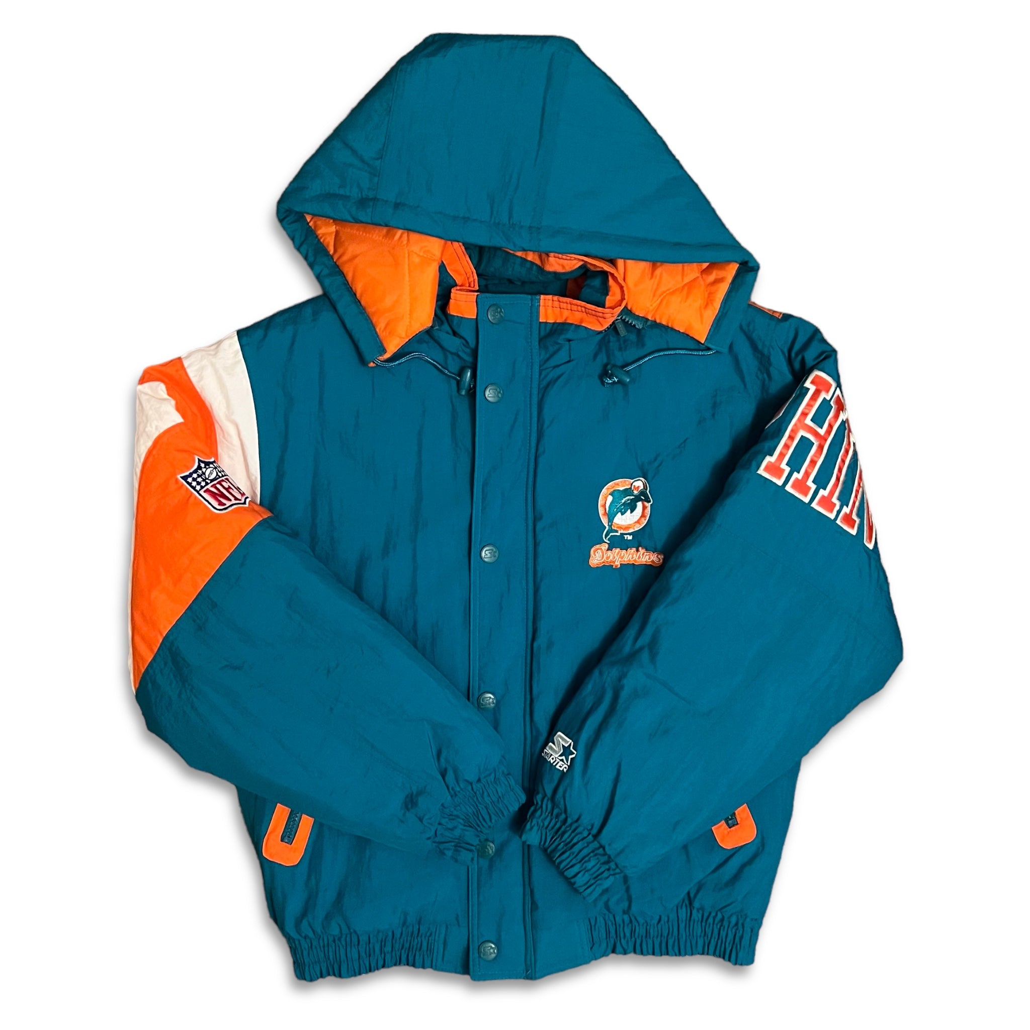 Miami Dolphins NFL Starter Vintage Full Zip Team Jacket