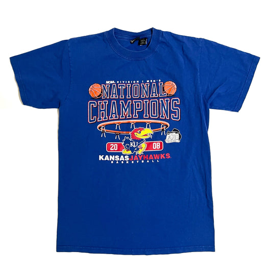 Kansas Jayhawks 2008 NCAAB National Champs Shirt - M