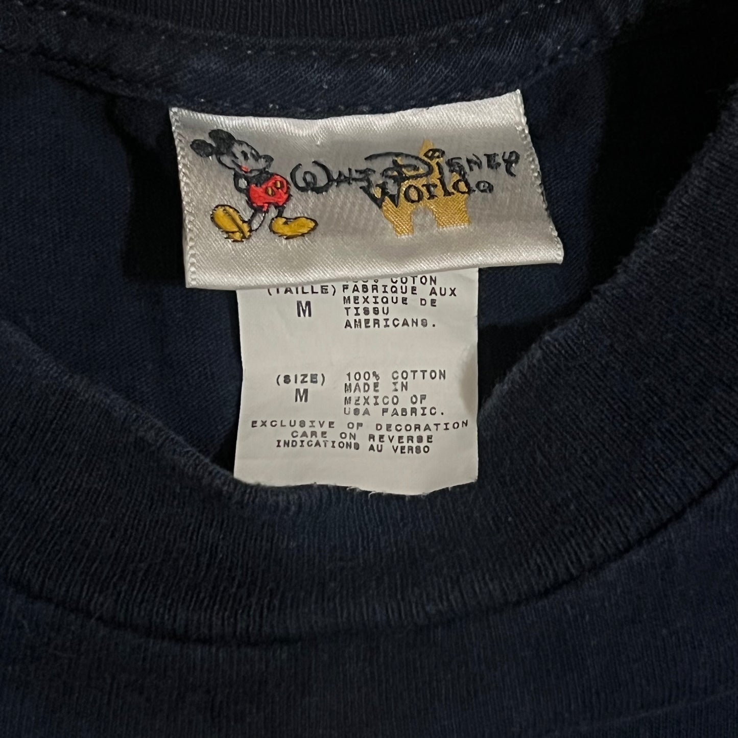 Walt Disney World Character Spellout Shirt - M $