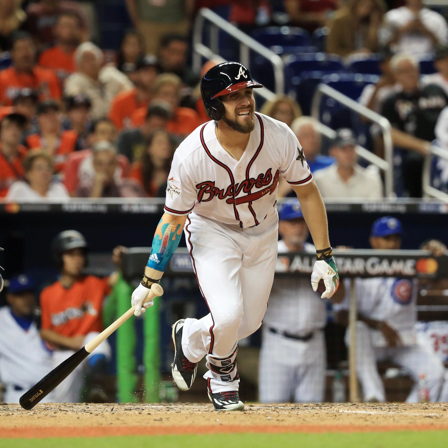 Ender Inciarte Signed Baseball 3x Gold Glove
