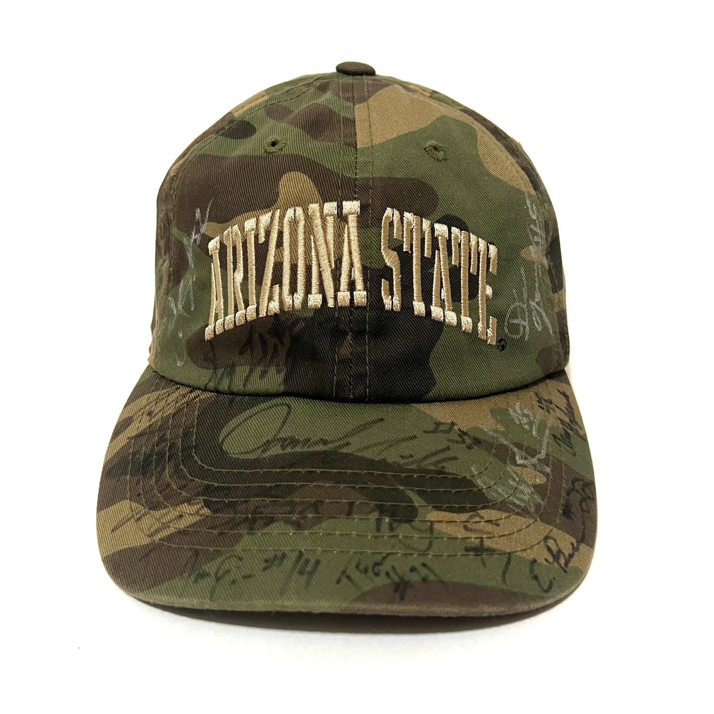 Signed 2012 Arizona State Football Team Camo Hat