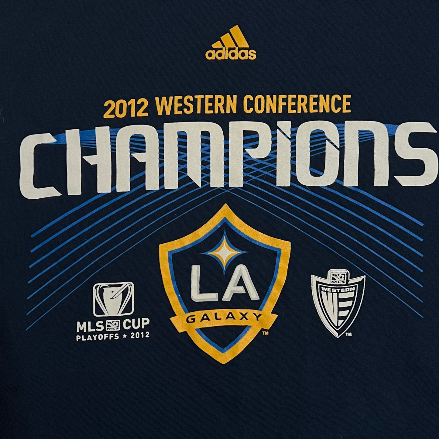 LA Galaxy 2012 MLS Western Conference Champs Shirt - L