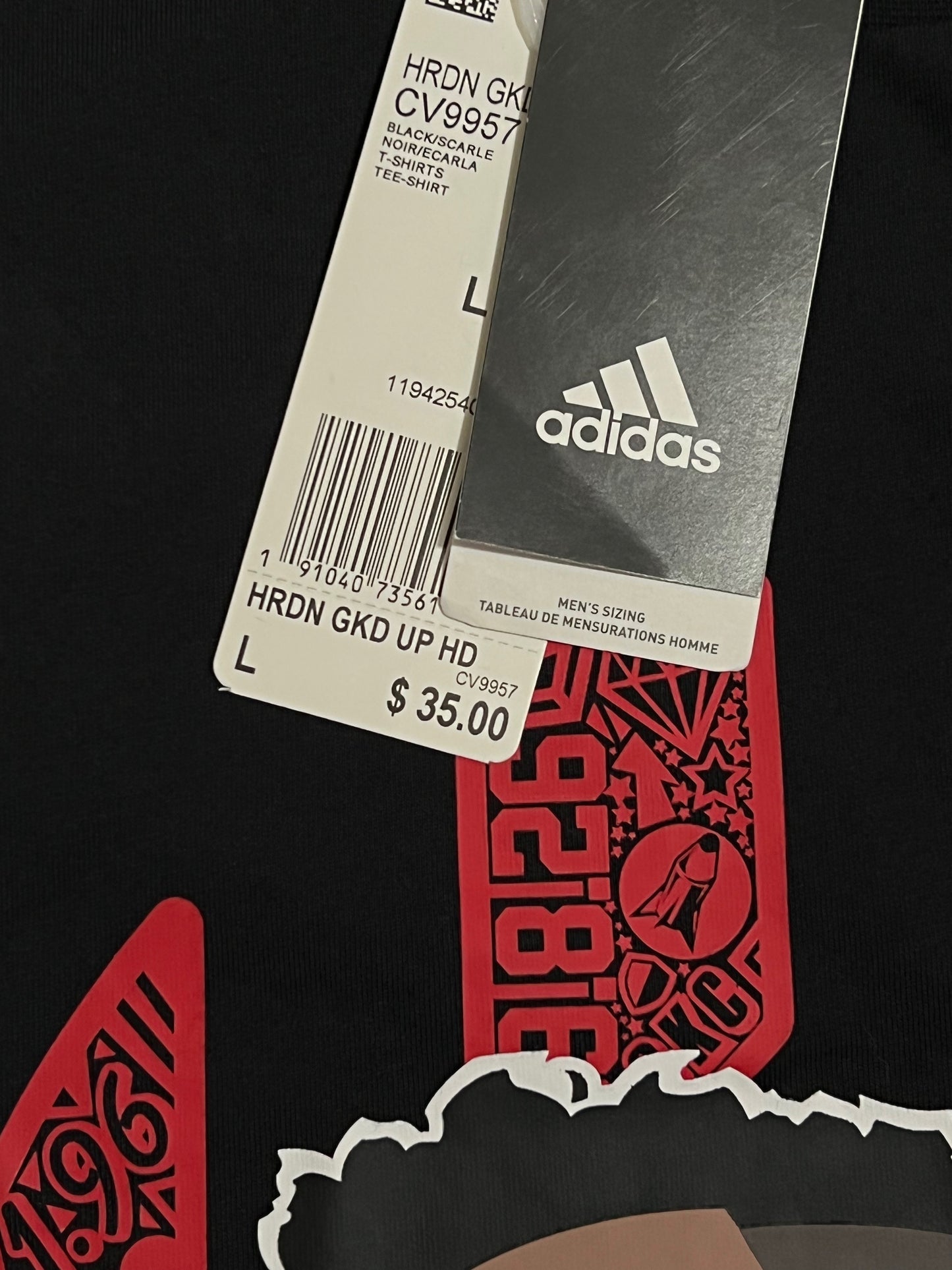 James Harden Logo Houston Rockets Adidas T-Shirt - L