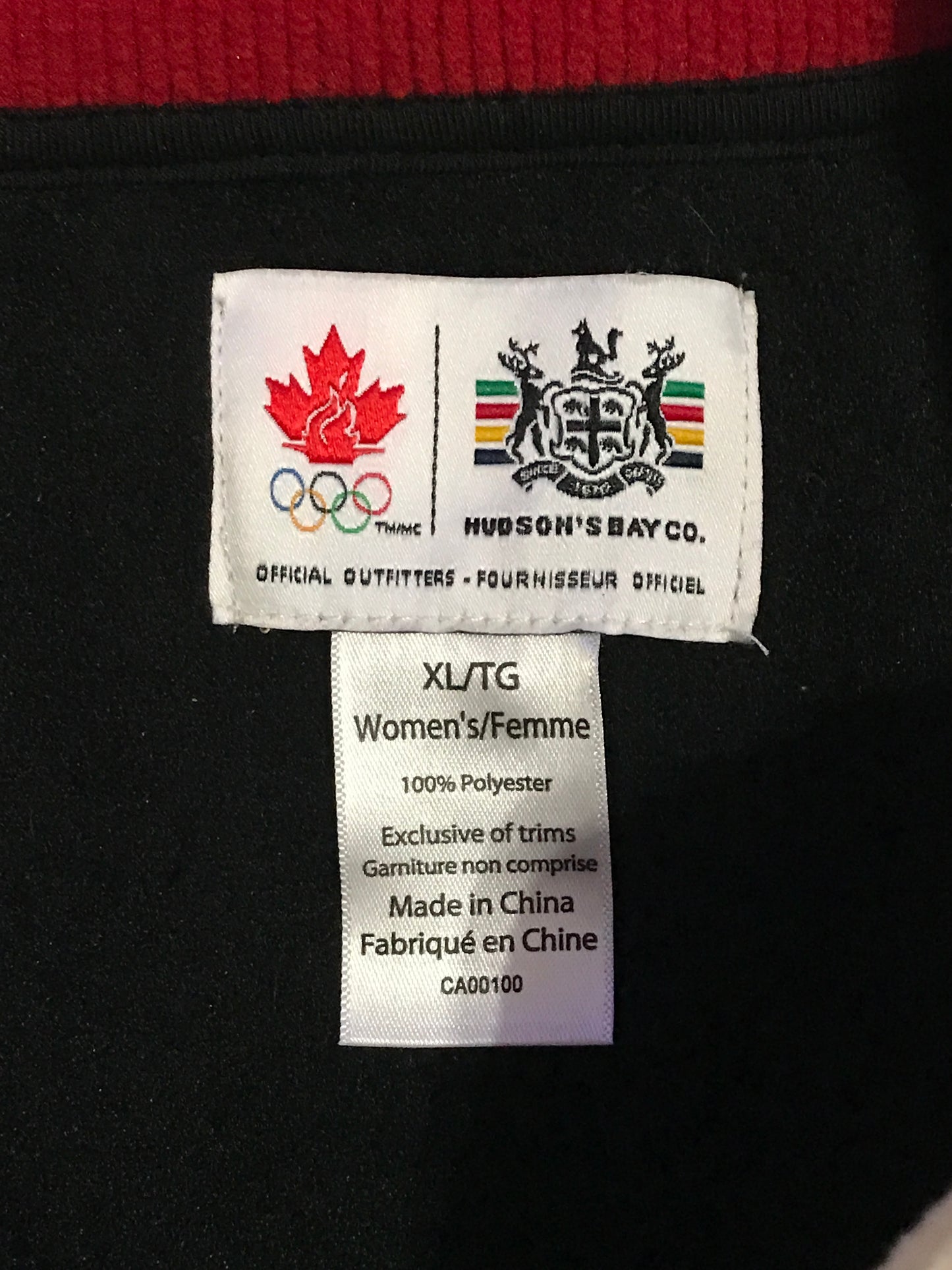 Team Canada 2010 Winter Olympics Pullover Jacket - WL