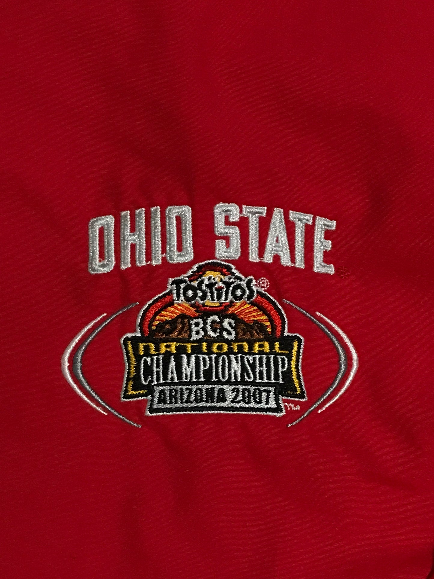 2007 Ohio State Buckeyes Fiesta Bowl National Championship Nike Pullover Jacket - XL