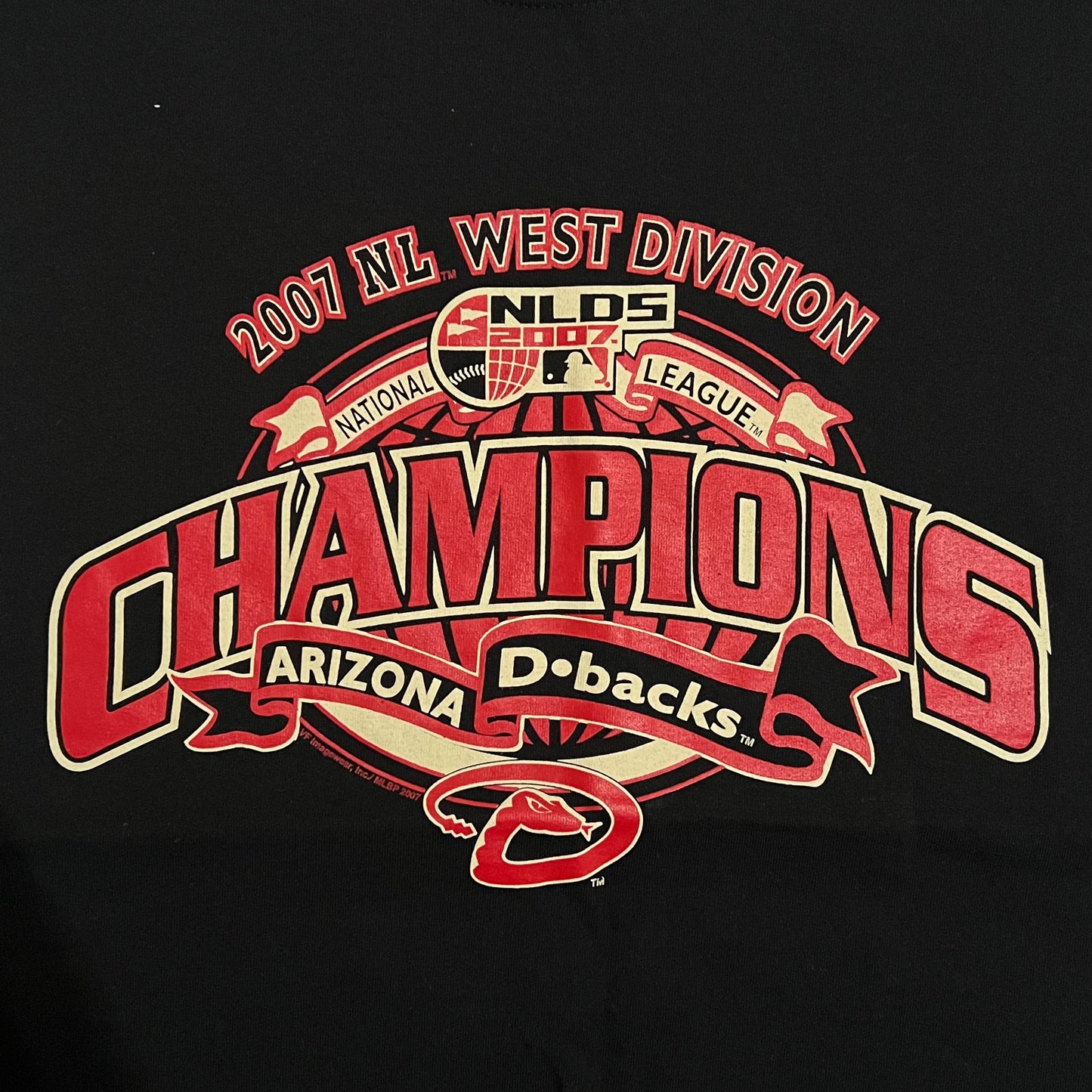 Arizona Diamondbacks 2007 NL West Champs Shirt - M