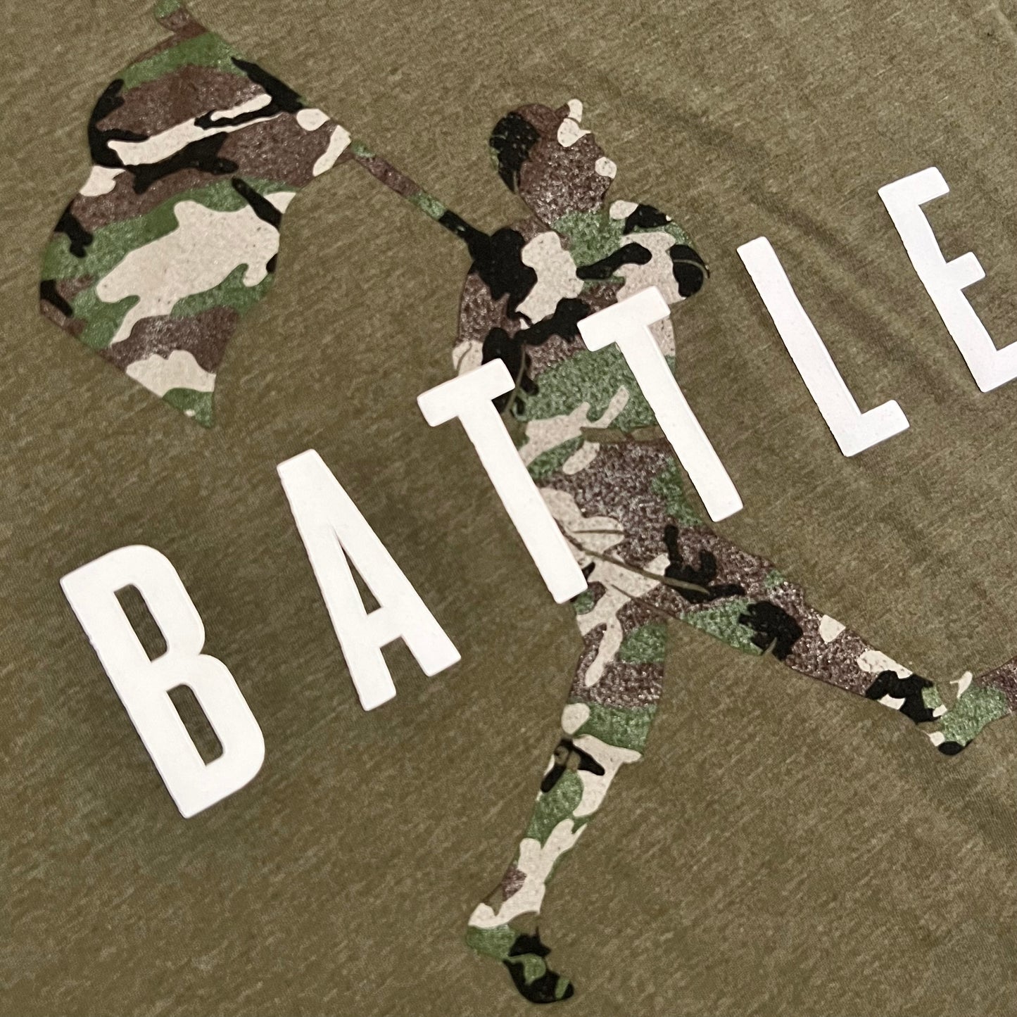 Baseballism Flag Man Battle Camo Shirt - M