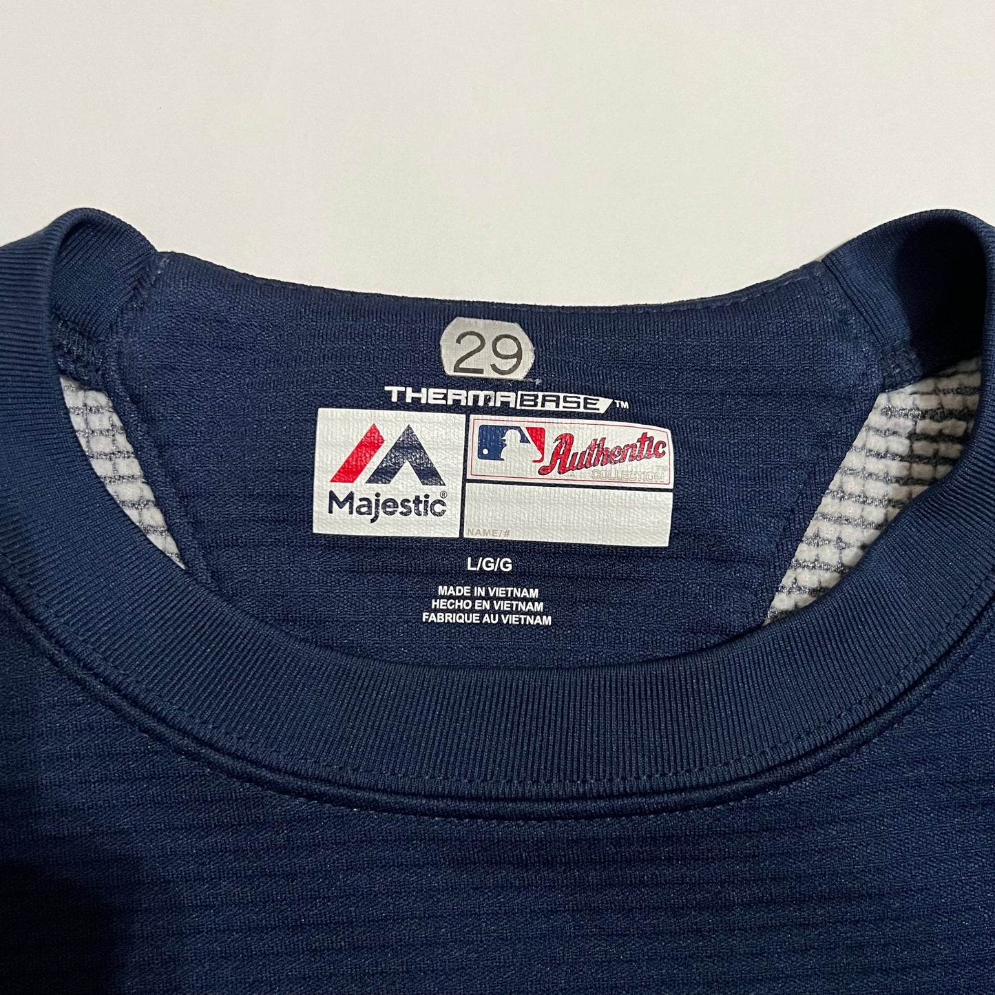 Milwaukee Brewers Team Issued ThermaBase #29 Shirt - L